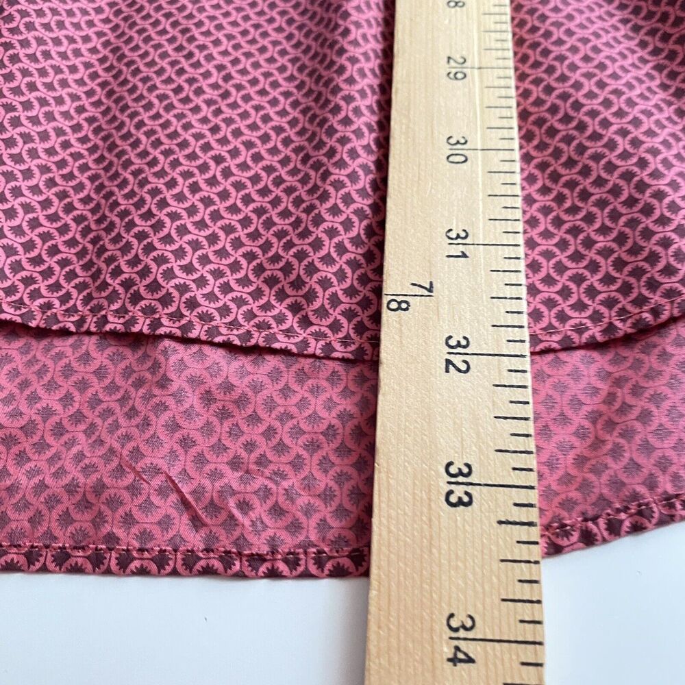 Tiglio Sport Shirt Mens Size 4X Pink Print Button Up Colorful Business Party - Picture 4 of 9